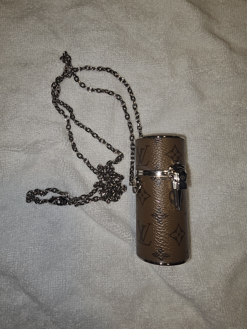 Louis Vuitton Reverse Monogram Lipstick Case Necklace